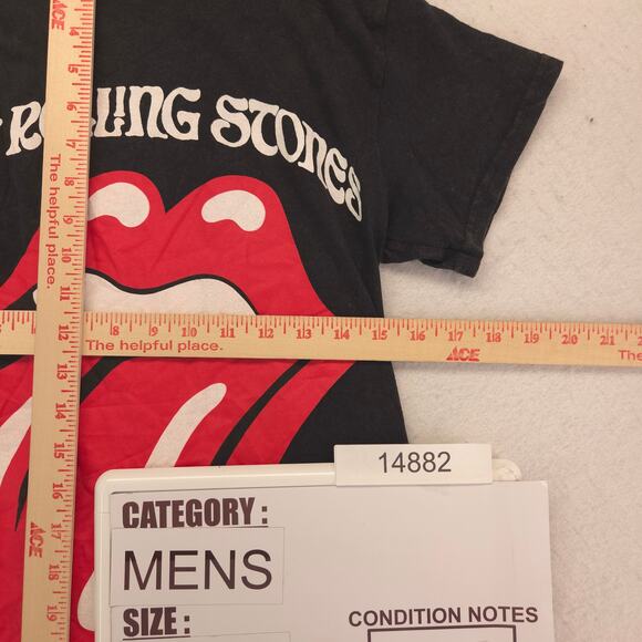 The Rolling Stones Band Crew Neck Short Sleeve T Shirt Mens Size Small S Black - Picture 7 of 9